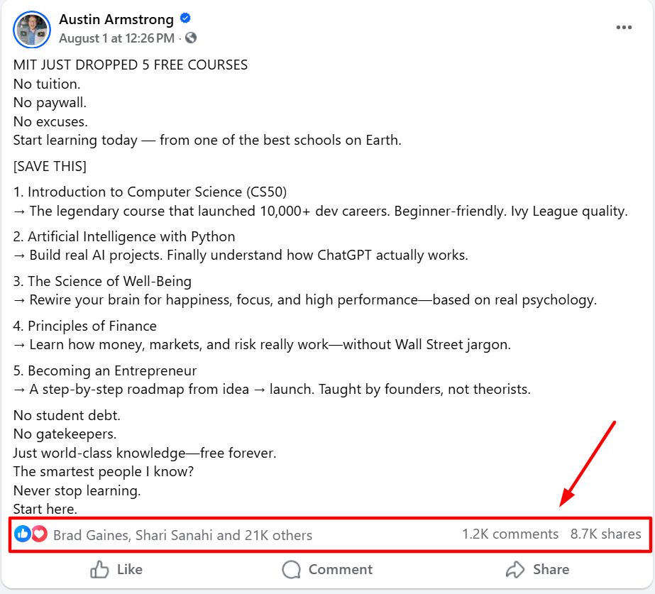Viral thread example 3